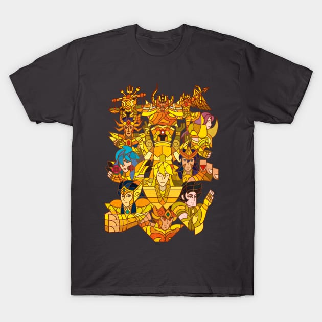 Gold Saints T-Shirt by vizcan